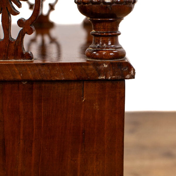 M-4815 Victorian Walnut Canterbury Whatnot Penderyn Antiques (16)
