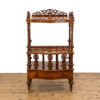 M-4815 Victorian Walnut Canterbury Whatnot Penderyn Antiques (3)