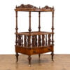 M-4815 Victorian Walnut Canterbury Whatnot Penderyn Antiques (4)