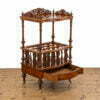 M-4815 Victorian Walnut Canterbury Whatnot Penderyn Antiques (5)