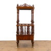 M-4815 Victorian Walnut Canterbury Whatnot Penderyn Antiques (6)