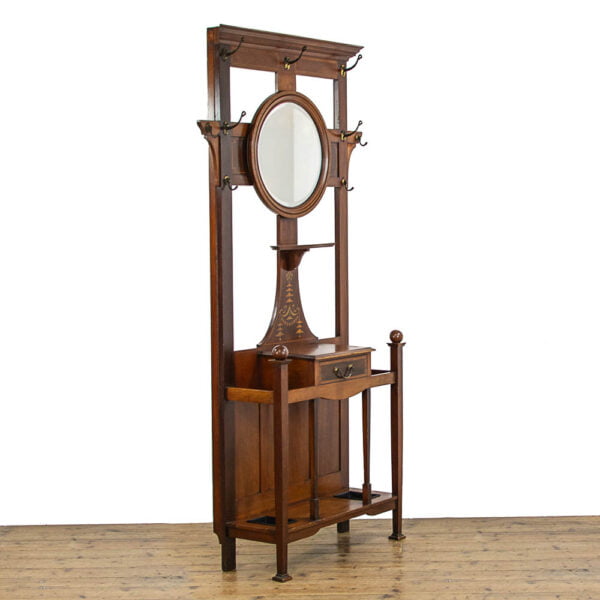 M-4826 Antique Mahogany Hall Stand Penderyn Antiques (3)