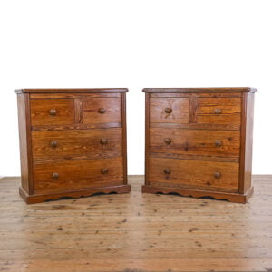 M-4881 Pair of Pitch Pine Chest of Drawers Penderyn Antiques (1)
