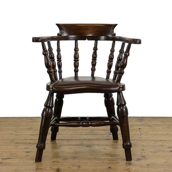 M- 4658 Antique Smokers Bow Chair Penderyn Antiques 2