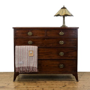 M- 4849 Antique Regency Mahogany Chest of Drawers Penderyn Antiques (1)