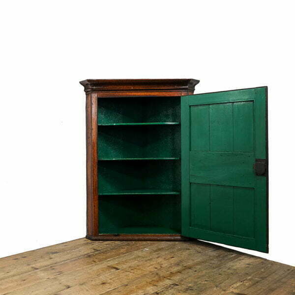 M- 4857 Antique Georgian Oak Corner Cupboard Penderyn Antiques (2)