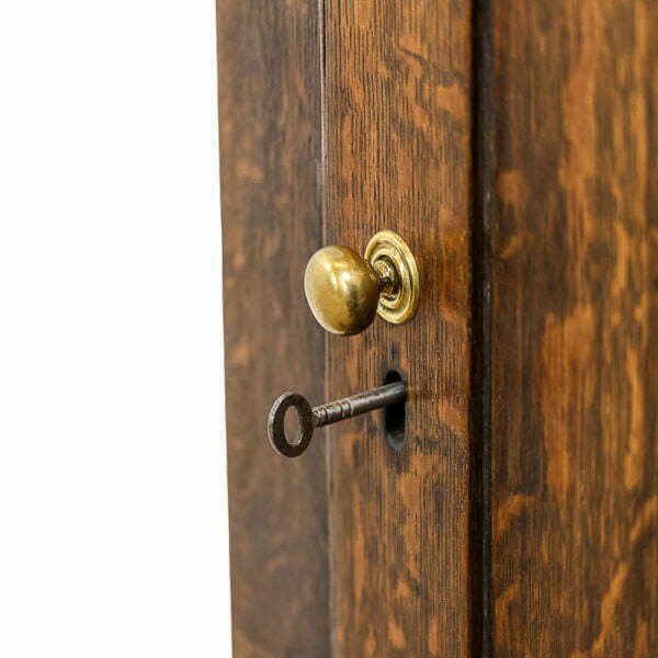 M- 4887 Antique Georgian Oak Hanging Corner Cupboard Penderyn Antiques (7)