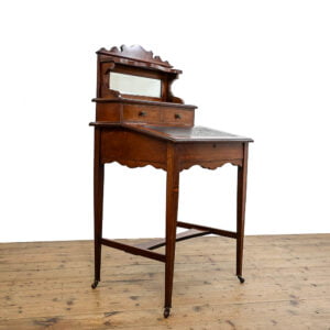 M- 4890 Edwardian Antique Mahogany Ladies Writing Desk Penderyn Antiques (1)