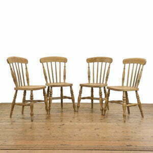 M- 4894 Set of Four Victorian Antique Pine Kitchen Chairs Penderyn Antiques (1)