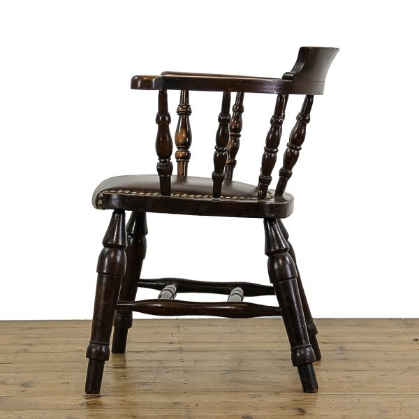 M- 4658 Antique Smokers Bow Chair Penderyn Antiques 5