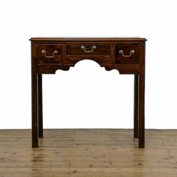 M- 4916 Antique Georgian Mahogany Lowboy Side Table Penderyn Antiques (2)