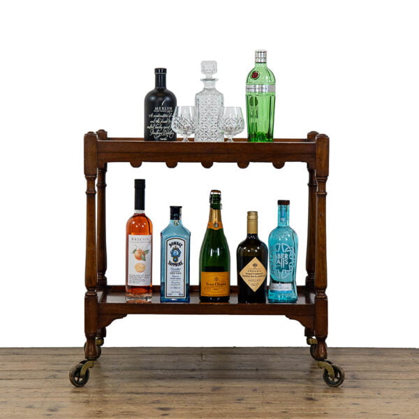 M- 4932 Antique Mahogany Drinks Trolley Penderyn Antiques (1)