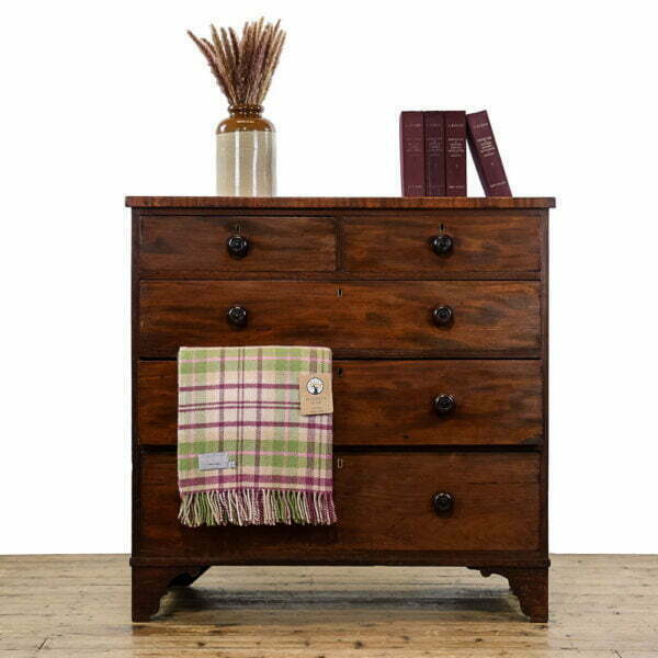 M-4912 Large Antique Victorian Mahogany Chest of Drawers Penderyn Antiques (1)