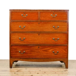 M- 4951 Antique Mahogany Chest of Drawers Penderyn Antiques (1)