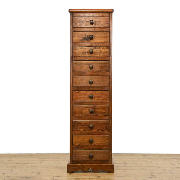 M-4954 Reclaimed Slimline Bank of Drawers Penderyn Antiques (1)