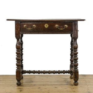 M-4980 Antique Oak Bobbin Side Table Penderyn Antiques (2)