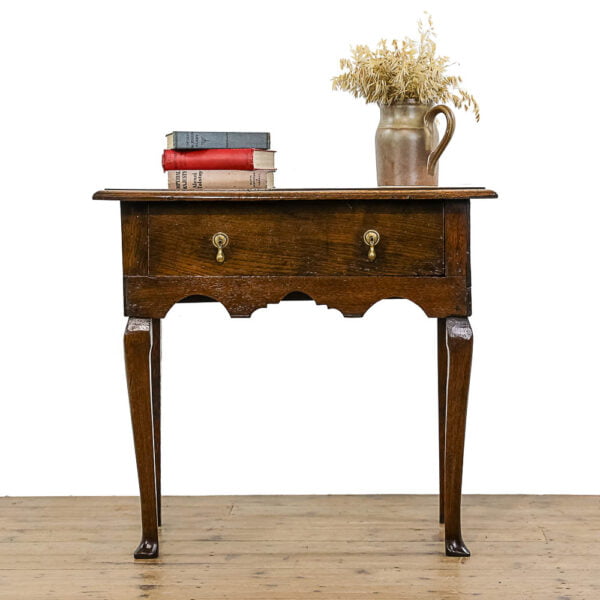 M-4983 Antique Georgian Oak Lowboy Side Table Penderyn Antiques (1)