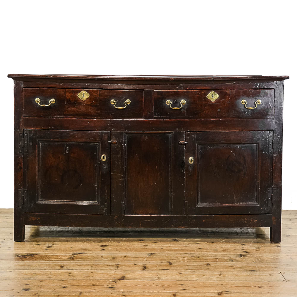 19th Century Antique Welsh Oak Dresser Base