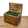 M-4989 Antique Oak and Metal Bound Trunk Penderyn Antiques (7)