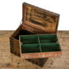 M-4989 Antique Oak and Metal Bound Trunk Penderyn Antiques (8)