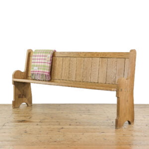 M-4837 Antique Pitch Pine Church Pew Penderyn Antiques (1)