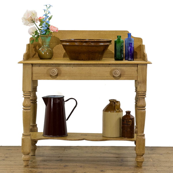 M-4961 Antique Victorian Pine Washstand Penderyn Antiques (1)