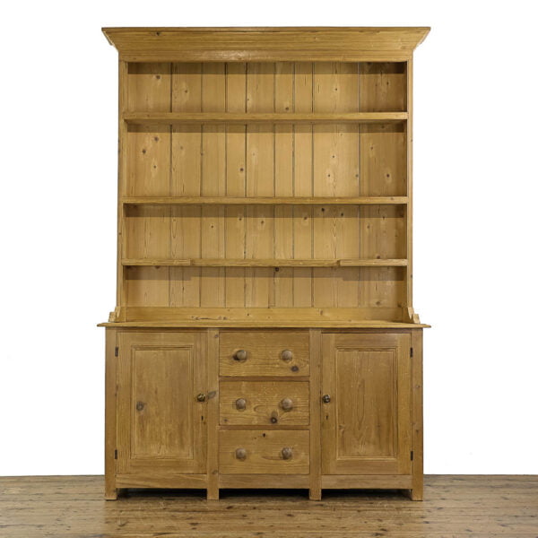 M-4971 Antique Victorian Pine Kitchen Dresser Penderyn Antiques (1)