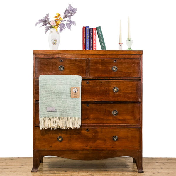M-5003 Antique Victorian Mahogany Chest of Drawers Penderyn Antiques (1)