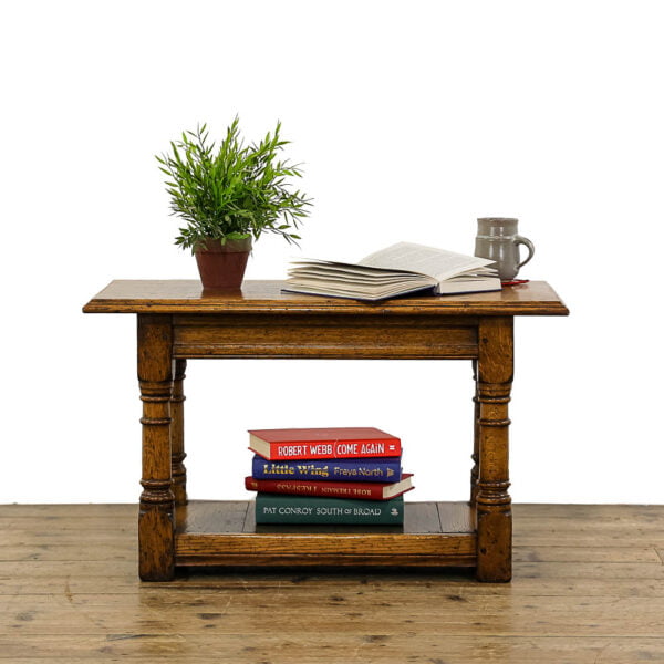 M-5004 Antique 20th Century Oak Coffee Table Penderyn Antiques (1)