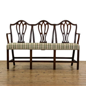 M-5010 Georgian Style 20th Century Upholstered Bench Penderyn Antiques (2)