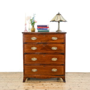 M-5021 Antique Regency Mahogany Chest of Drawers Penderyn Antiques (1)