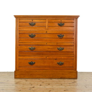 M-5034 Antique Edwardian Satinwood Chest of Drawers Penderyn Antiques (1)