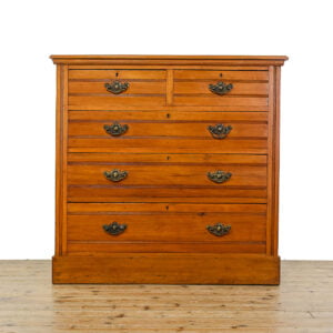 M-5034 Antique Edwardian Satinwood Chest of Drawers Penderyn Antiques (1)