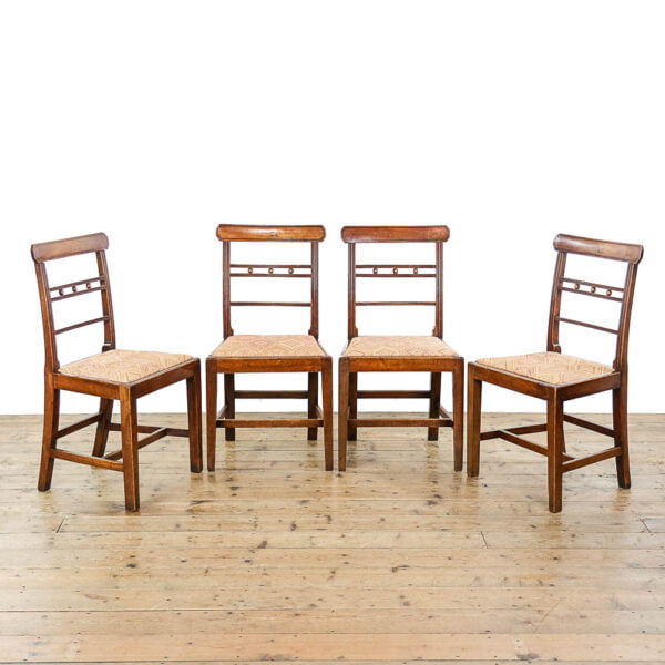 M-5039 Set of Four Antique Bobbin Dining Chairs Penderyn Antiques (1)