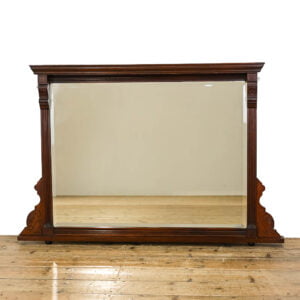 M-5041 Antique Edwardian Mahogany Overmantle Mirror Penderyn Antiques (1)