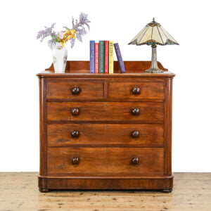 M-5042 Antique Victorian Mahogany Chest of Drawers Penderyn Antiques (1)
