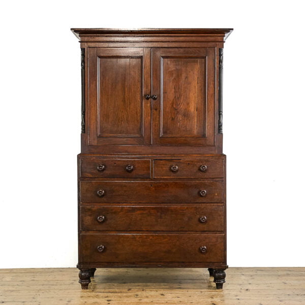 M-5043 Antique Victorian Oak Housekeeper’s Cupboard Penderyn Antiques (2)