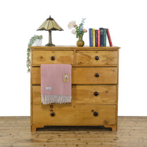 M-5044 Antique Victorian Pine Chest of Drawers Penderyn Antiques (1)