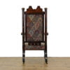 M-5054 Antique 19th Century Upholstered Gothic Armchair Penderyn Antiques (4)