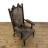 M-5054 Antique 19th Century Upholstered Gothic Armchair Penderyn Antiques (5)