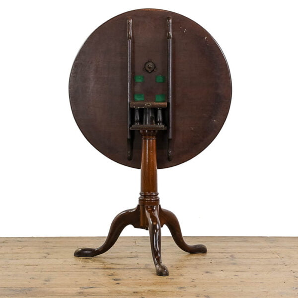 M-5055 Antique Georgian Mahogany Tilt Top Table Penderyn Antiques (4)