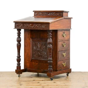 M-5072 Antique Victorian Rosewood Davenport Desk Penderyn Antiques (3)