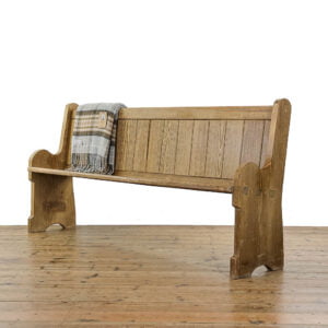 M-4839 Antique Pine Church Pew Penderyn Antiques (1)