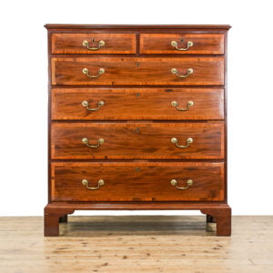 M-4937 Large Antique Edwardian Mahogany Chest of Drawers Penderyn Antiques (2)