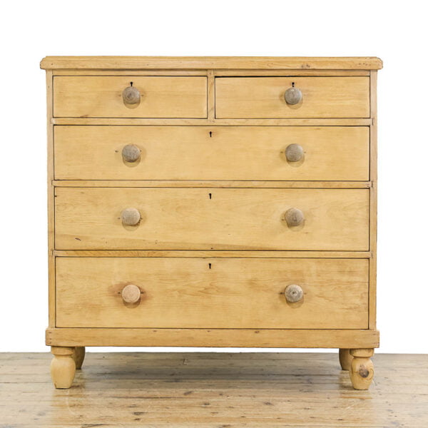 M-5027 Antique Victorian Pine Chest of Drawers Penderyn Antiques (2)