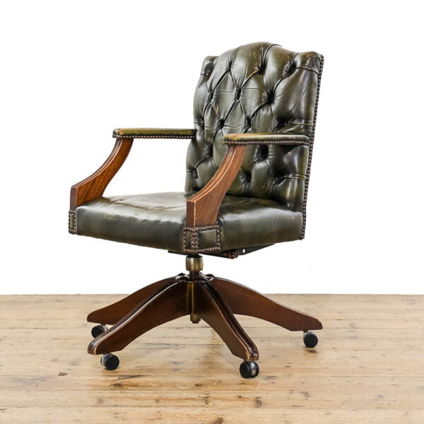 M-5050 Vintage 20th Century Swivel Desk Chair Penderyn Antiques (1)
