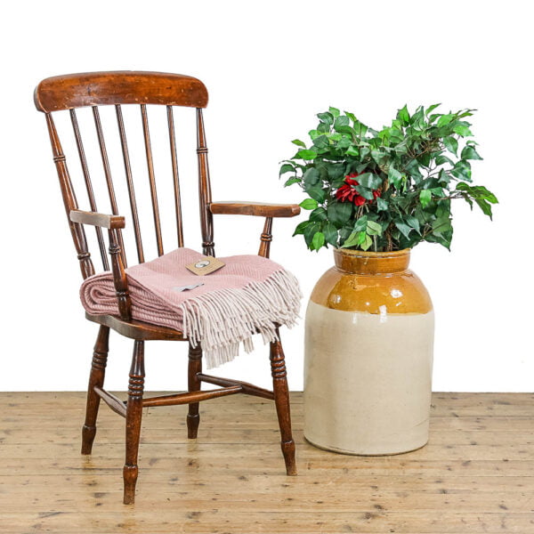 M-5085 Antique Elm and Beech Windsor Armchair Penderyn Antiques (1)