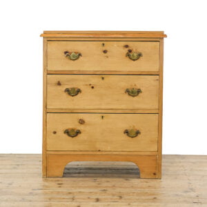 M-5098 Small Antique Victorian Pine Chest of Drawers Penderyn Antiques (1)