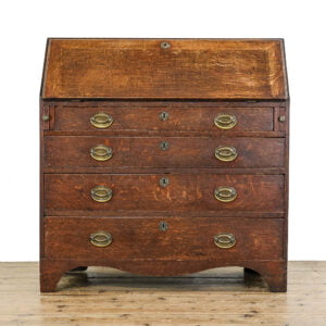 M-5099 Antique Georgian Oak Bureau Penderyn Antique (1)
