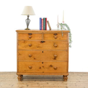 M-5101 Antique Victorian Pine Chest of Drawers Penderyn Antiques (1)